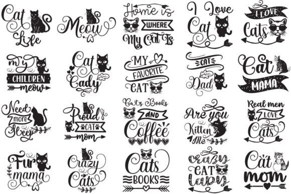 Cat Design, Cat Svg Bundle, Cat Bundle