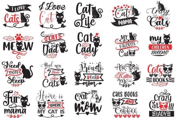 Cat Design, Cat Svg Design, Cat Bundle