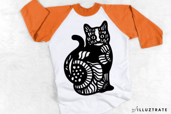 Cat SVG Cut File Cat Mandala SVG