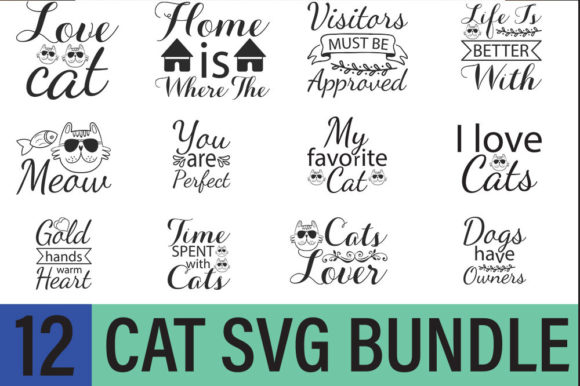 Cat Svg Design, Cat Bundle