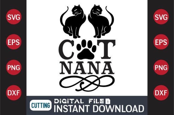 Cat SVG Design Cat Nana
