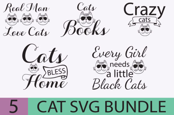 Cat Svg Design, Cat Svg Bundle