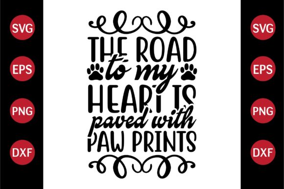 Cat SVG Design the Road to My Heart is