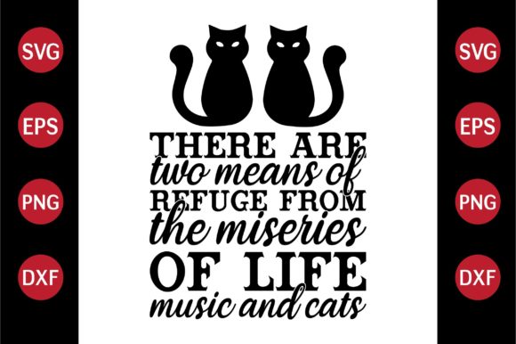 Cat SVG Design There Are Two Means of Re