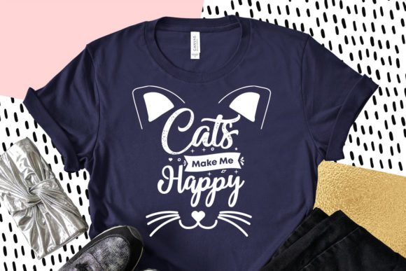 Cats Make Me Happy, Cat Svg