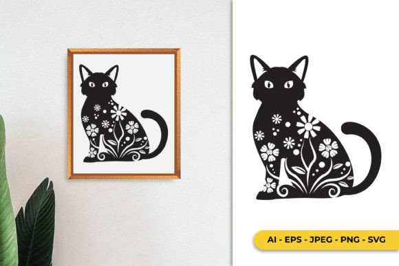 Floral Inside Cat SVG Review