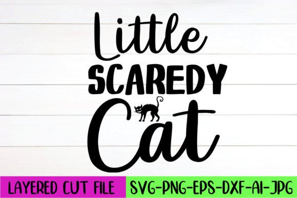 Little Scaredy Cat SVG Design