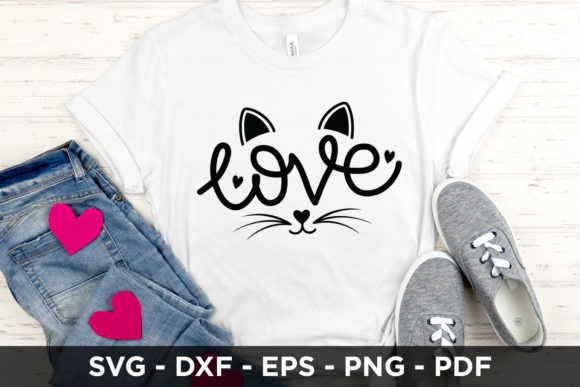 Love SVG Cat SVG Cut File